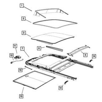 Jeep OE - Sunroof Frame Bracket