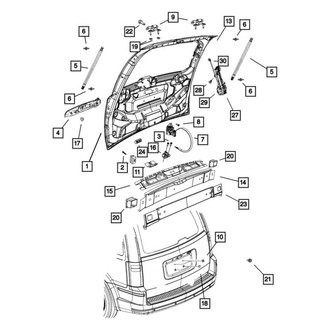 Jeep OE - License Plate Bracket Nut
