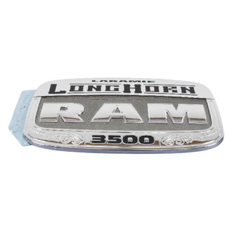 Mopar® - "Laramie LongHorn RAM 3500" Nameplate Left Side Front Door Emblem