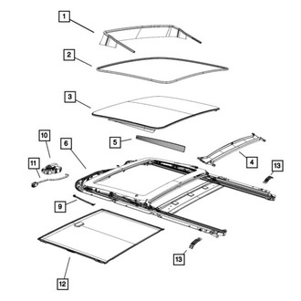 Dodge OE - Sunroof Frame Bracket