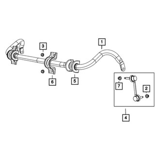 Dodge OE - Front Right Suspension Stabilizer Bar Link