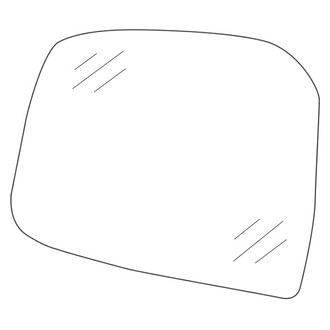 Jeep OE - Front Left Door Mirror Glass