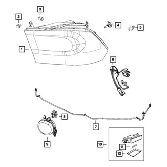 Mopar® - Passenger Side Replacement Headlight