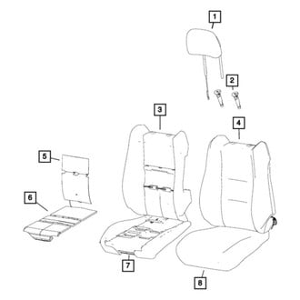 Jeep OE - Front Left Seat Back Cushion