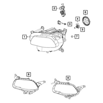 Mopar® - Driver Side Replacement Headlight
