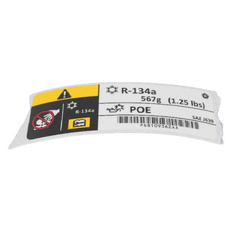 Mopar® - A/C System Information Label