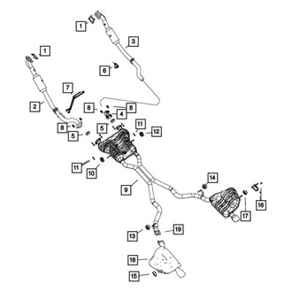 Dodge OE - Left Catalytic Converter