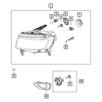 Mopar® - Passenger Side Replacement Headlight