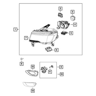Jeep OE - Front Left Headlight Assembly