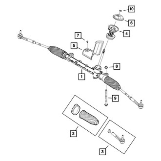 Mopar® - New Rack and Pinion Nut