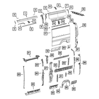 Mopar® - C-Pillar Reinforcement