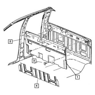 Mopar® - Rear Inner Dash Panel Insulation