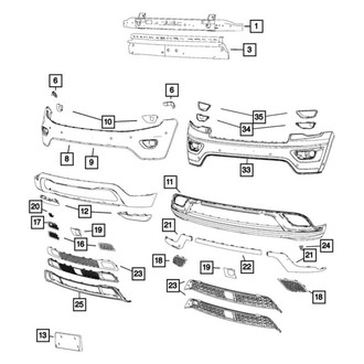 Mopar® - Lower Grille Molding