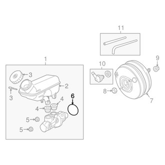 Jeep OE - Brake Master Cylinder O-Ring