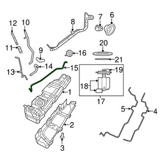 Jeep OE - Evaporative Emissions System Leak Detection Pump Filter