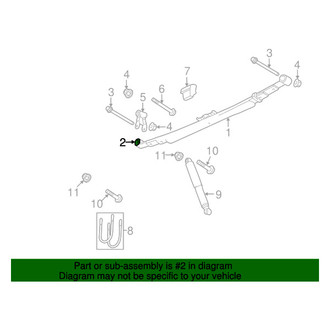 Mopar® - Rear Forward Leaf Spring Bushing