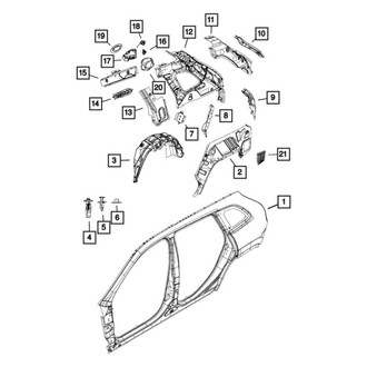 Jeep OE - Rear Left Inner Quarter Panel