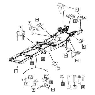 Mopar® - Driver or Passenger Side Fender Mounting Bracket