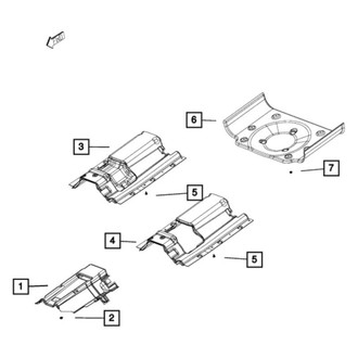 Jeep OE - Front Floor Pan Heat Shield