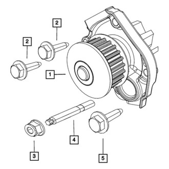 Jeep OE - Engine Water Pump Nut