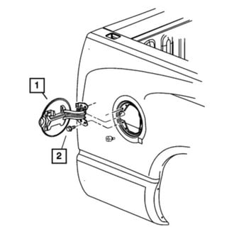 Ram OE - Rear Fuel Filler Door