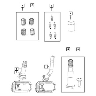 Ram OE - Tire Pressure Monitoring System (TPMS) Sensor Nut