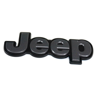 Mopar® - "Jeep" Nameplate Gray Hatch Emblem