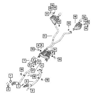 Dodge OE - Right Catalytic Converter