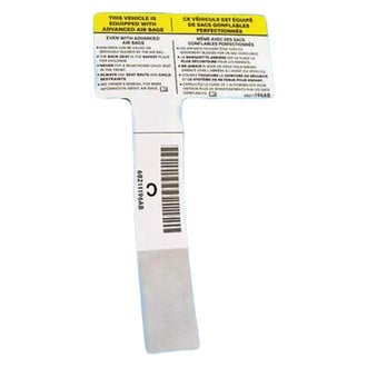 Mopar® - Air Bag Information Label