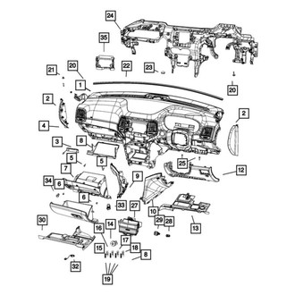 Mopar® - Glove Box Grommet
