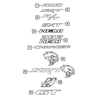 Dodge OE - Rear Hatch Emblem