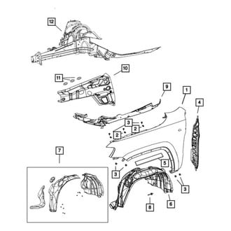 Jeep OE - Front Left Frame Side Member Assembly