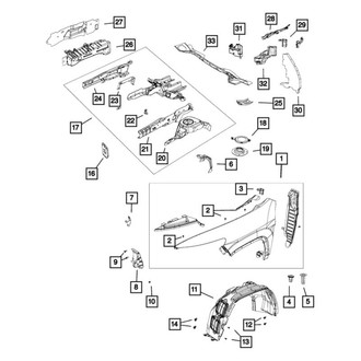 Mopar® - Fender Mounting Bracket