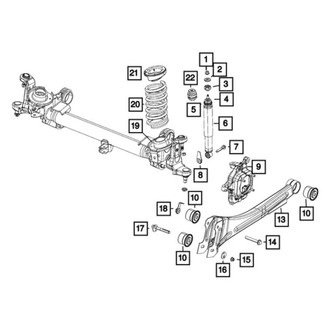 Mopar® - Front Driver or Passenger Side Shock Absorber