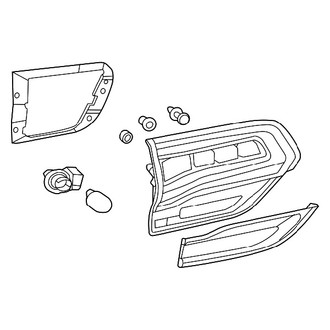 Mopar® - Passenger Side Outer Replacement Tail Light