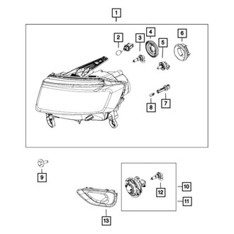 Mopar® - Passenger Side Replacement Headlight