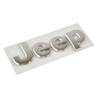 Mopar® - "Jeep" Nameplate Platinum Hood Emblem