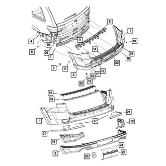 Jeep OE - Rear Left Bumper Trim