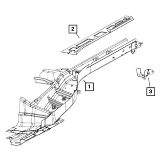 Jeep OE - Rear Right Frame Side Member