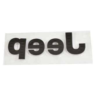 Mopar® - "Jeep" Nameplate Chrome Hood Emblem