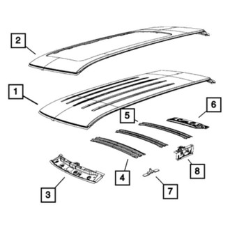Mopar® - Passenger Side Roof Panel Reinforcement