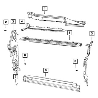 Jeep OE - Right Radiator Support Baffle