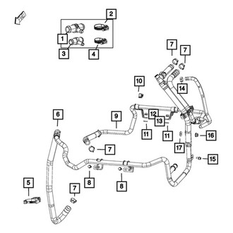 Mopar® - HVAC Heater Hose Connector