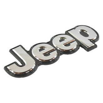 Mopar® - "Jeep" Nameplate Chrome/Black Hatch Emblem