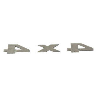 Mopar® - "4 x 4" Nameplate Gray Hatch Emblem