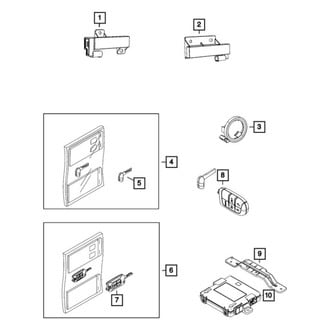 Fiat OE - Keyless Entry Module Bracket