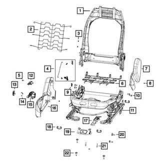 Jeep OE - Front Right Seat Track