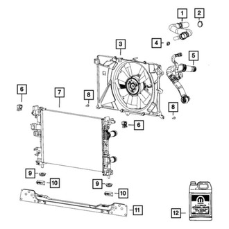 Jeep OE - Lower Radiator Coolant Hose