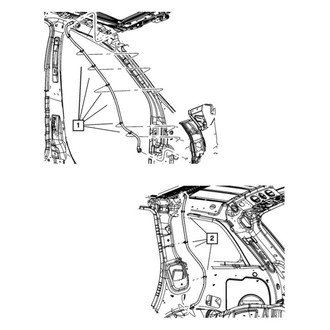 Dodge OE - Front Right Sunroof Drain Hose