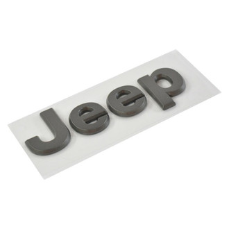Mopar® - "Jeep" Nameplate Dark Gray Hood Emblem